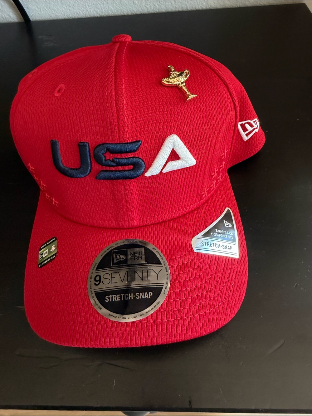 New Era Red USA 2025 Ryder Cup Snapback Cap with Gray Undervisor